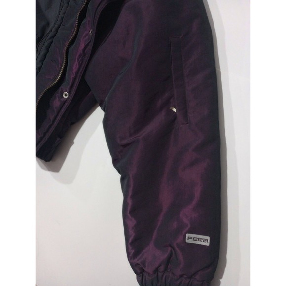 FERA Womens Sz10 Irredentist Purple Short Moto Jacket Ski Snowboard Western Belt - Picture 5 of 15